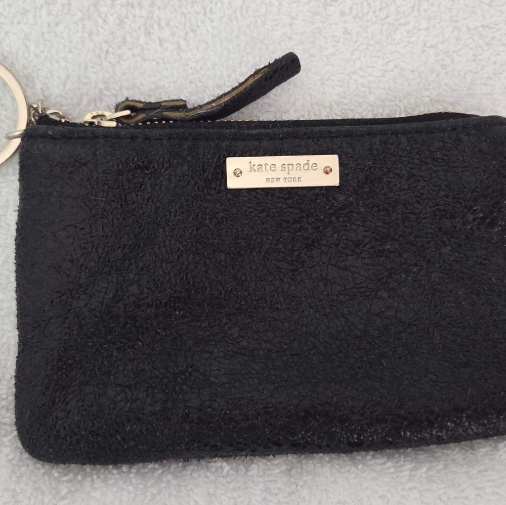 Kate Spade Textured Black Wristlet